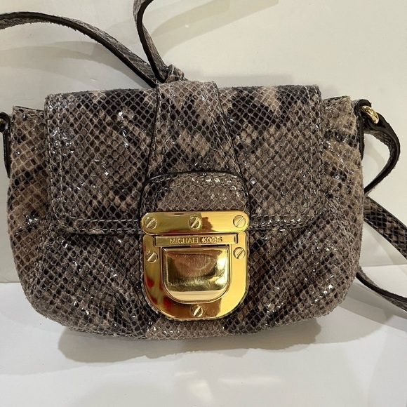 Michael Kors, animal print Crossbody bag reptile - Picture 1 of 12